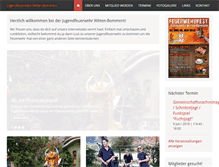 Tablet Screenshot of jugend.feuerwehr-witten-bommern.de
